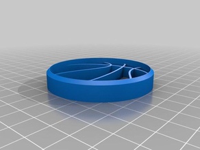 basket ball cookie cutter household supplies 3d print model - Mito3D
