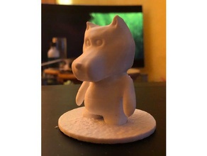 cartoon dog animals 3d print model - Mito3D