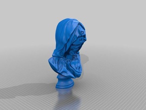 terminator mary bust no supp creatures 3d print model - Mito3D
