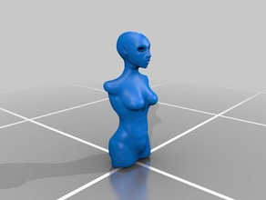 female torso v1 sculptures 3d print model - Mito3D