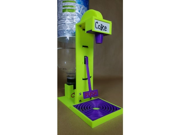 Getränke Tippen Haushalt 3d-drucken Alkohol basic Flasche cool diy Tropf Abtropfschale Fisch-Pumpe Maschine Düse pop refill refiller einfach single soda U-Bahn 3D print model - Mito3D