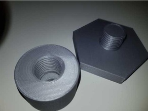 ikea lack table foot adjuster 3d printing 3d print model - Mito3D