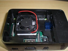 ventilador pies de la raspberry pi electrónica 3d print model - Mito3D