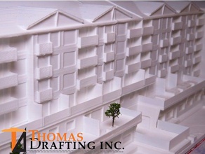 6 storey apartment building buildings structures 3d print model - Mito3D