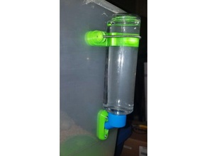 hamster bottle adapter bracket pets cage water holder mount 3d print model - Mito3D