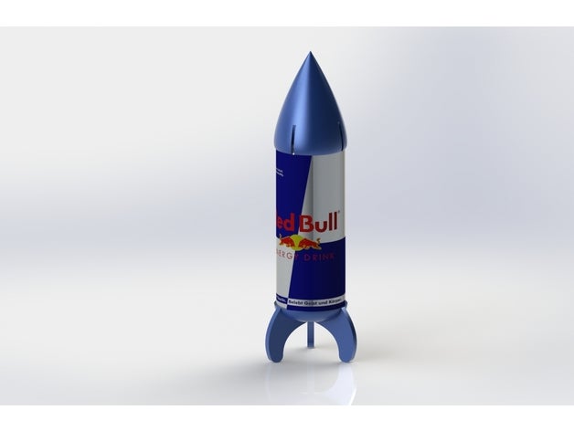 red bull rocket de matemáticas arte 3D print model - Mito3D