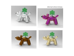 balloon dog toy miniature 3d printer accessories cute decoration display figure miniatures 3d print model - Mito3D