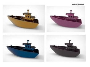 piccola nave giocattolo in miniatura 3d la stampante accessori decorazione display figura 3d print model - Mito3D