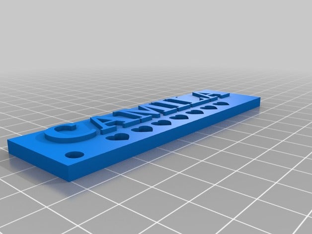 camila keychain keychains 3D print model - Mito3D