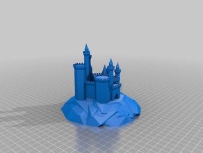 mon personnalisés grand château générateur des bâtiments structures 3d print model - Mito3D