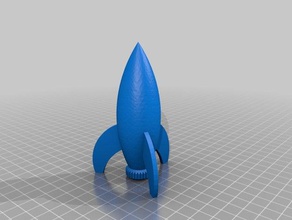 toy rocket toys games notched nozzle 3d print model - Mito3D