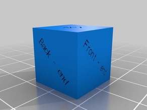 benutzerdefinierte Würfel-Programmierung über Umfeld angepasst 3d print model - Mito3D