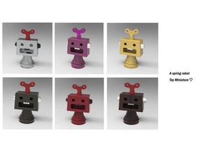 spring Roboter, Miniatur-Dekoration 3d Drucker - Zubehör Kunst Niedlich display Abbildung robo3d in der Robotik Roboter kleine Teile Spielzeug 3d print model - Mito3D
