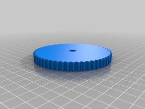 my customized parametric pulley 56 tooth 3d printer parts 3d print model - Mito3D