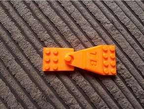 lego compatibile con gancio di traino rc veicoli 3d print model - Mito3D