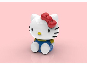 ciao kitty 3d stampa 3d print model - Mito3D