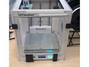 ultimaker 3 porte clip stand 3d de l'imprimante accessoires plexi plexiglas 3d print model - Mito3D