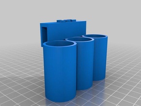 akvaryum co2 kartuşu üç tutucu açık bahçe 3d print model - Mito3D
