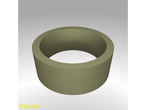 flat ring size 7 rings gadget 3d print model - Mito3D