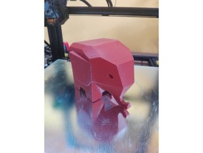 lowpoly elefante a arte animais animal baixa contagem de polígonos o mínimo minimalista 3d print model - Mito3D