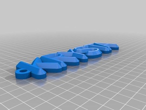 my customized name keychainkrysta organization 3d print model - Mito3D