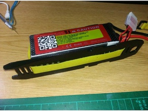 sab goblin 500 alzrc 505 bandeja da bateria veículos 3d print model - Mito3D