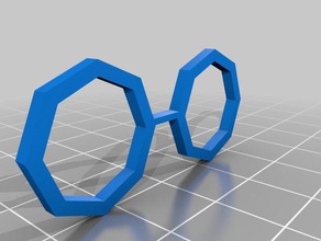 octogonal gafas 3d impresión 3d print model - Mito3D