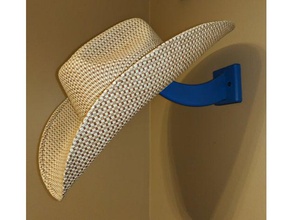 chapeau de cow-boy sur le mur ménage 3d print model - Mito3D
