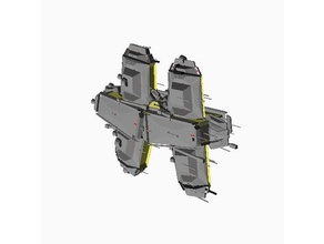 procedurali astronave openscad veicoli 3d print model - Mito3D