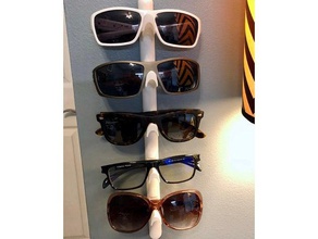expandable sunglasses glasses holder wall mount 3d print model - Mito3D