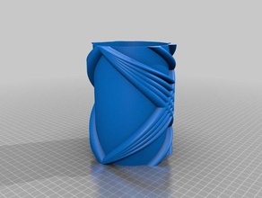 ancora annoiato reso più pencilpen titolari office matita tazza titolare penna cup a spirale vaso 3d print model - Mito3D
