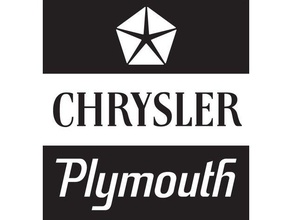 Oldtimer chrysler plymouth Autohaus-litho sign Zeichen logos 3d print model - Mito3D