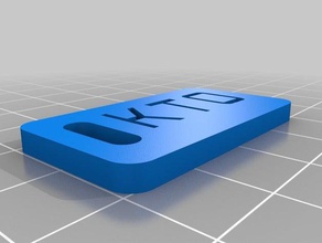 meine ckto angepasst customizer-version des Gepäck-label Organisation 3d print model - Mito3D