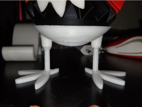 stand geared egg mechanical toys 3d print model - Mito3D