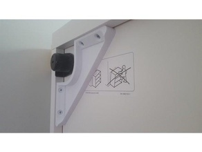 corner brace ikea besta cabinet replacement parts 3d print model - Mito3D