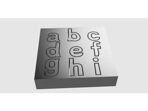 niño pequeño juguete letras en minúscula parte 13 rompecabezas 3d print model - Mito3D