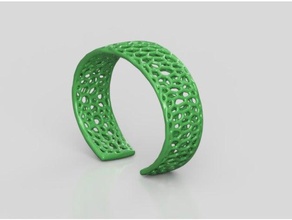 voronoi bracelet bracelets christmas present gift girlfriend reprap wife 3d print model - Mito3D
