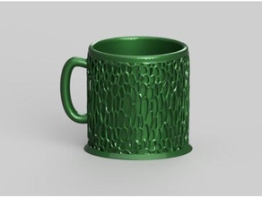 voronoi mug kitchen dining boyfriend coffee cool drink funny gift girlfriend husband present tea tes wife 3d print model - Mito3D