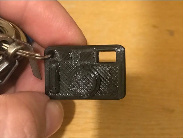 rangefinder camera keychain keychains 3D print model - Mito3D