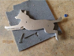 dog casting mold animals metal molding 3d print model - Mito3D