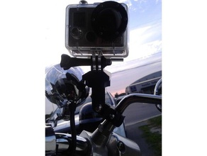 gopro support pour moto yamaha v-star 1100 classic véhicules 3d print model - Mito3D