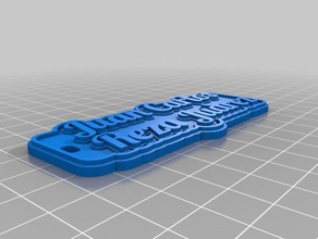juan carlos reza-tag Schlüsselanhänger angepasst 3d print model - Mito3D