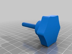 solvit houndabout screw knob parts 3d print model - Mito3D