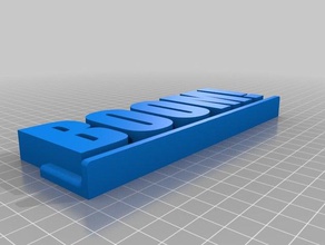 boom tipografia sinais logotipos 3d print model - Mito3D