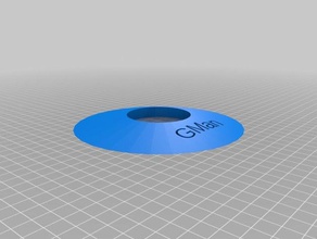 my customized golf hole label games 3d print model - Mito3D