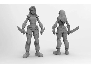 combate mercenario estilizada los juguetes juegos anycubic de fotones carácter figura soldado sigilo 3d print model - Mito3D