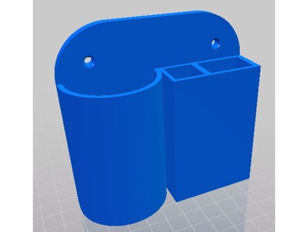 piccola libreria 3d la stampa vano compartimenti appendiabiti viti 3D print model - Mito3D