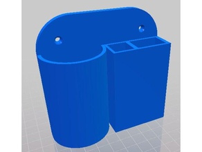 small organizer 3d printing compartment compartments hanger screws 3d print model - Mito3D