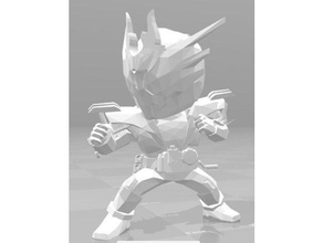 kamen rider crossz dragon de modèle des robots les figurines jeu 3d print model - Mito3D