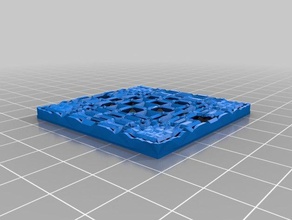 pattern plate math art 3d print model - Mito3D